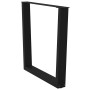 Patas para mesa de comedor en forma de V 3 uds acero negro by , Table legs - Ref: Foro24-4012664, Price: 117,70 €, Discount: %