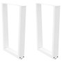 Patas para mesa de comedor forma V 2 uds blanco 70x(72-73,3) cm by , Table legs - Ref: Foro24-4012645, Price: 97,01 €, Discou...