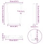 Patas para mesa de comedor forma V 2 uds blanco 70x(72-73,3) cm by , Table legs - Ref: Foro24-4012645, Price: 97,01 €, Discou...