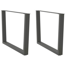 Patas para mesa comedor forma V 2uds antracita 100x(72-73,3) cm by , Table legs - Ref: Foro24-4012658, Price: 111,78 €, Disco...
