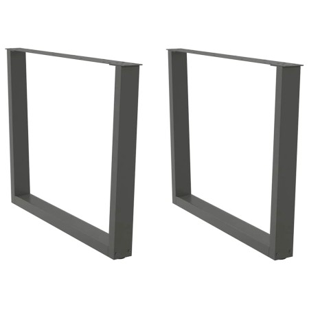 Patas para mesa comedor forma V 2uds antracita 100x(72-73,3) cm by , Table legs - Ref: Foro24-4012658, Price: 99,35 €, Discou...