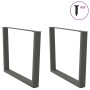 Patas para mesa comedor forma V 2uds antracita 100x(72-73,3) cm by , Table legs - Ref: Foro24-4012658, Price: 99,35 €, Discou...