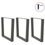 Patas para mesa comedor forma V 3uds antracita 90x(72-73,3) cm de , Patas para mesas - Ref: Foro24-4012670, Precio: 129,62 €,...