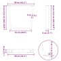 Patas para mesa comedor forma V 3uds antracita 90x(72-73,3) cm de , Patas para mesas - Ref: Foro24-4012670, Precio: 129,62 €,...