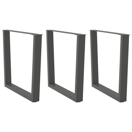 Patas para mesa de comedor en forma de V 3 uds antracita acero by , Table legs - Ref: Foro24-4012666, Price: 144,72 €, Discou...