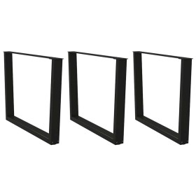 Patas mesa comedor forma V 3uds acero negro 100x(72-73,3) cm von , Tischbeine - Ref: Foro24-4012672, Preis: 153,46 €, Rabatt: %