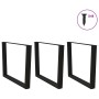 Patas mesa comedor forma V 3uds acero negro 100x(72-73,3) cm de , Patas para mesas - Ref: Foro24-4012672, Precio: 137,19 €, D...