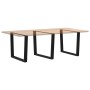 Patas mesa comedor forma V 3uds acero negro 100x(72-73,3) cm de , Patas para mesas - Ref: Foro24-4012672, Precio: 137,19 €, D...
