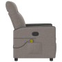 Sillón de masaje reclinable de tela gris taupé von , Sessel - Ref: Foro24-4104837, Preis: 207,19 €, Rabatt: %