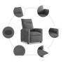 Sillón reclinable de tela gris oscuro by , Armchairs - Ref: Foro24-4104840, Price: 199,77 €, Discount: %