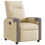 Sillón reclinable de tela crema by , Armchairs - Ref: Foro24-4104842, Price: 189,43 €, Discount: %
