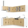 Mueble cocina Kalmar roble sonoma 11 pzas madera contrachapada de , Armarios de cocina - Ref: Foro24-3314884, Precio: 721,64 ...
