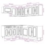 Mueble cocina Kalmar roble ahumado 11 pzas madera contrachapada von , Küchenschränke - Ref: Foro24-3314886, Preis: 731,74 €, ...