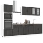 Mueble de cocina Kalmar negra 7 piezas madera contrachapada von , Küchenschränke - Ref: Foro24-3314742, Preis: 621,59 €, Raba...