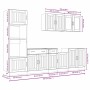 Mueble de cocina Kalmar negra 7 piezas madera contrachapada von , Küchenschränke - Ref: Foro24-3314742, Preis: 621,59 €, Raba...