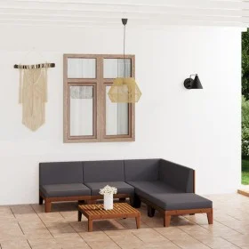 Garden furniture and cushions set 6 pieces solid acacia wood by vidaXL, Garden sets - Ref: Foro24-3058139, Price: 724,56 €, D...