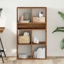Estantería madera de ingeniería envejecida 66x31x112 cm by , Bookcases and shelves - Ref: Foro24-860308, Price: 76,79 €, Disc...