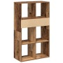 Estantería madera de ingeniería envejecida 66x31x112 cm by , Bookcases and shelves - Ref: Foro24-860308, Price: 76,79 €, Disc...