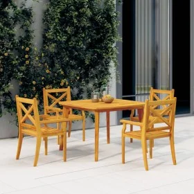 Garden dining set 5 pieces solid acacia wood by vidaXL, Garden sets - Ref: Foro24-3058002, Price: 414,21 €, Discount: %