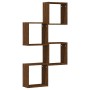 Estantes cubo de pared 4 unidades roble marrón 30x15x30 cm by , Shelves and shelves - Ref: Foro24-815886, Price: 38,22 €, Dis...