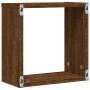 Estantes cubo de pared 4 unidades roble marrón 30x15x30 cm by , Shelves and shelves - Ref: Foro24-815886, Price: 38,22 €, Dis...