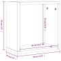 Estantes cubo de pared 4 unidades roble marrón 30x15x30 cm by , Shelves and shelves - Ref: Foro24-815886, Price: 38,22 €, Dis...