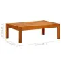 Garden bench with table and footrest in solid acacia wood by vidaXL, garden benches - Ref: Foro24-3058010, Price: 419,69 €, D...