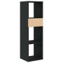 Estantería de madera contrachapada negra 34x31x112 cm de , Librerías y estanterías - Ref: Foro24-860284, Precio: 58,13 €