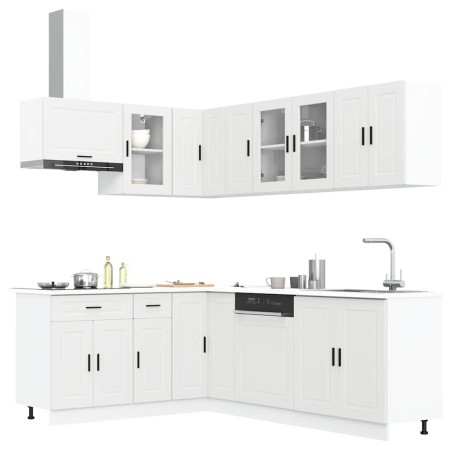 Mueble de cocina Porto blanco 11 piezas madera contrachapada von , Küchenschränke - Ref: Foro24-3314901, Preis: 746,03 €, Rab...