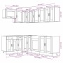 Mueble de cocina Porto blanco 11 piezas madera contrachapada von , Küchenschränke - Ref: Foro24-3314901, Preis: 746,03 €, Rab...