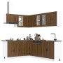 Mueble cocina Porto roble marrón 11 pzas madera contrachapada von , Küchenschränke - Ref: Foro24-3314908, Preis: 683,57 €, Ra...