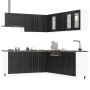 Mueble de cocina Lucca negra 11 piezas madera contrachapada de , Armarios de cocina - Ref: Foro24-3314922, Precio: 757,24 €, ...