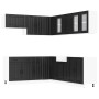 Mueble de cocina Lucca negra 11 piezas madera contrachapada de , Armarios de cocina - Ref: Foro24-3314922, Precio: 757,24 €, ...