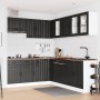 Mueble de cocina Lucca negra 11 piezas madera contrachapada de , Armarios de cocina - Ref: Foro24-3314922, Precio: 757,24 €, ...
