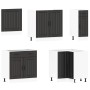Mueble de cocina Lucca negra 11 piezas madera contrachapada de , Armarios de cocina - Ref: Foro24-3314922, Precio: 757,24 €, ...