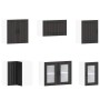 Mueble de cocina Lucca negra 11 piezas madera contrachapada de , Armarios de cocina - Ref: Foro24-3314922, Precio: 757,24 €, ...
