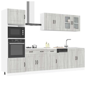 Mueble cocina Kalmar sonoma gris 7 pzas madera contrachapada de , Armarios de cocina - Ref: Foro24-3314737, Precio: 645,24 €,...