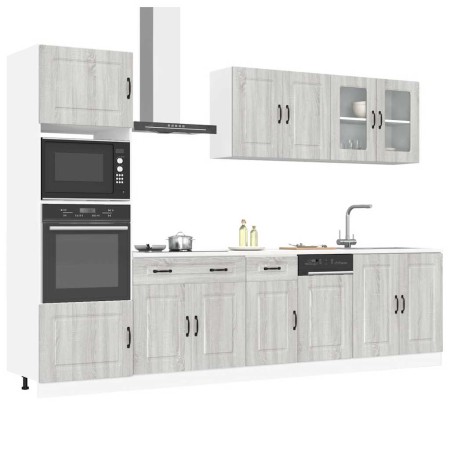 Mueble cocina Kalmar sonoma gris 7 pzas madera contrachapada von , Küchenschränke - Ref: Foro24-3314737, Preis: 645,24 €, Rab...