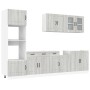 Mueble cocina Kalmar sonoma gris 7 pzas madera contrachapada von , Küchenschränke - Ref: Foro24-3314737, Preis: 645,24 €, Rab...