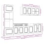 Mueble cocina Kalmar sonoma gris 7 pzas madera contrachapada von , Küchenschränke - Ref: Foro24-3314737, Preis: 645,24 €, Rab...