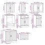 Mueble de cocina Kalmar blanco 8 piezas madera contrachapada de , Armarios de cocina - Ref: Foro24-3314831, Precio: 559,63 €,...