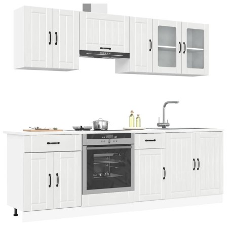 Mueble cocina Kalmar blanco de alto brillo 8 pzas von , Küchenschränke - Ref: Foro24-3314833, Preis: 614,11 €, Rabatt: %