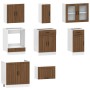 Mueble cocina Kalmar roble marrón 8 pzas madera contrachapada von , Küchenschränke - Ref: Foro24-3314838, Preis: 552,62 €, Ra...