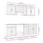 Mueble cocina Kalmar roble marrón 8 pzas madera contrachapada von , Küchenschränke - Ref: Foro24-3314838, Preis: 552,62 €, Ra...