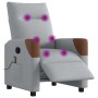 Sillón reclinable de masaje eléctrico tela gris claro by , Armchairs - Ref: Foro24-3323998, Price: 236,13 €, Discount: %