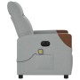 Sillón reclinable de masaje eléctrico tela gris claro by , Armchairs - Ref: Foro24-3323998, Price: 236,13 €, Discount: %