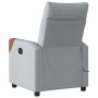 Sillón reclinable de masaje eléctrico tela gris claro by , Armchairs - Ref: Foro24-3323998, Price: 236,13 €, Discount: %