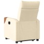 Sillón reclinable elevable de tela color crema by , Armchairs - Ref: Foro24-3324010, Price: 267,33 €, Discount: %