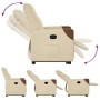 Sillón reclinable elevable de tela color crema by , Armchairs - Ref: Foro24-3324010, Price: 267,33 €, Discount: %