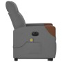 Sillón de masaje eléctrico reclinable elevable tela gris oscuro by , Armchairs - Ref: Foro24-3324031, Price: 317,43 €, Discou...